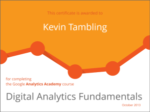 Digital Analytics Fundamentals